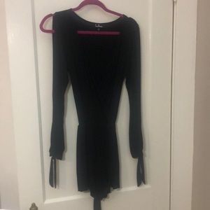 LuLu’s Black LS Romper
